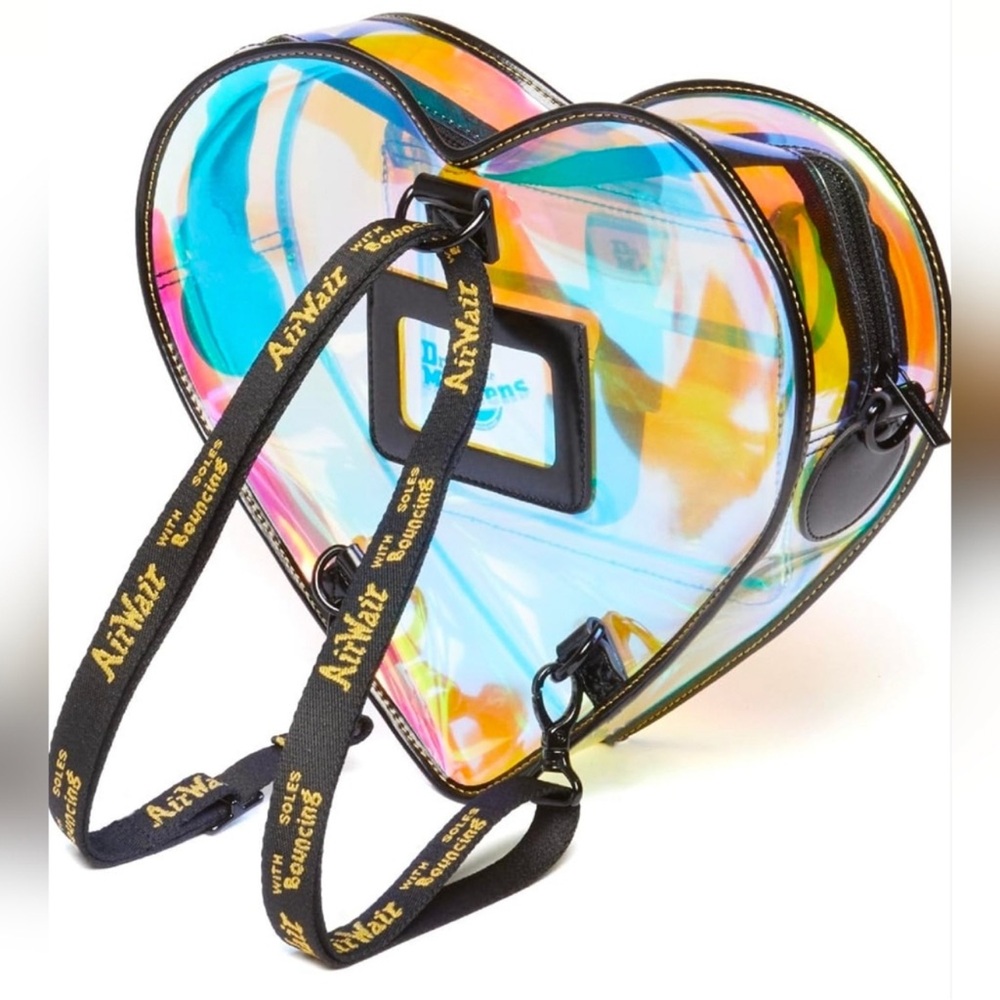 Dr. Martens Heart Shaped Iridescent Transparent Backpack - NWT * - Picture 2 of 10